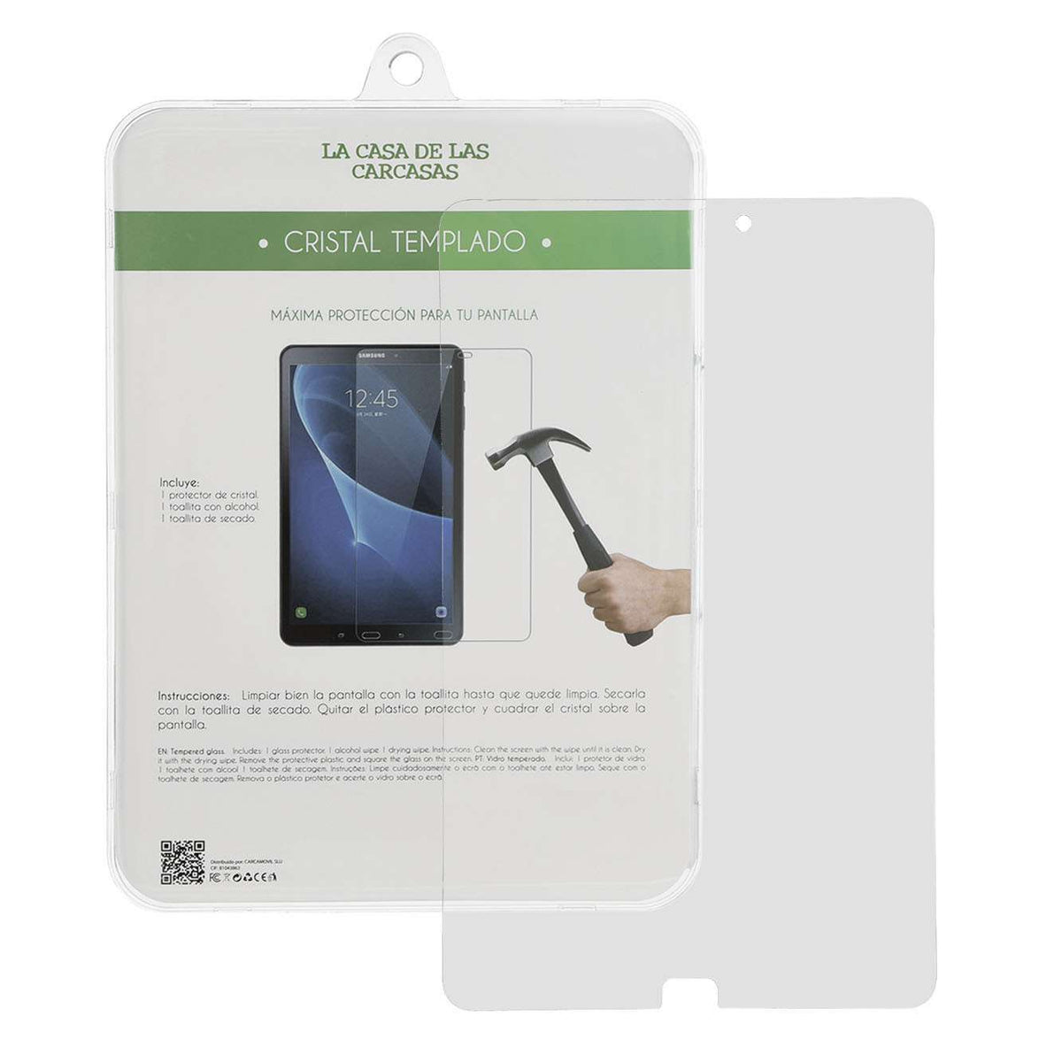 Vidrio Templado Completo para Tablet para Samsung Galaxy Tab E (9.6)