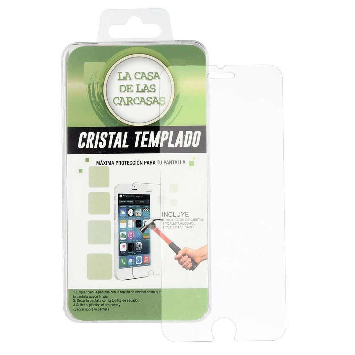 Vidrio Templado Transparente para iPhone 7 Plus