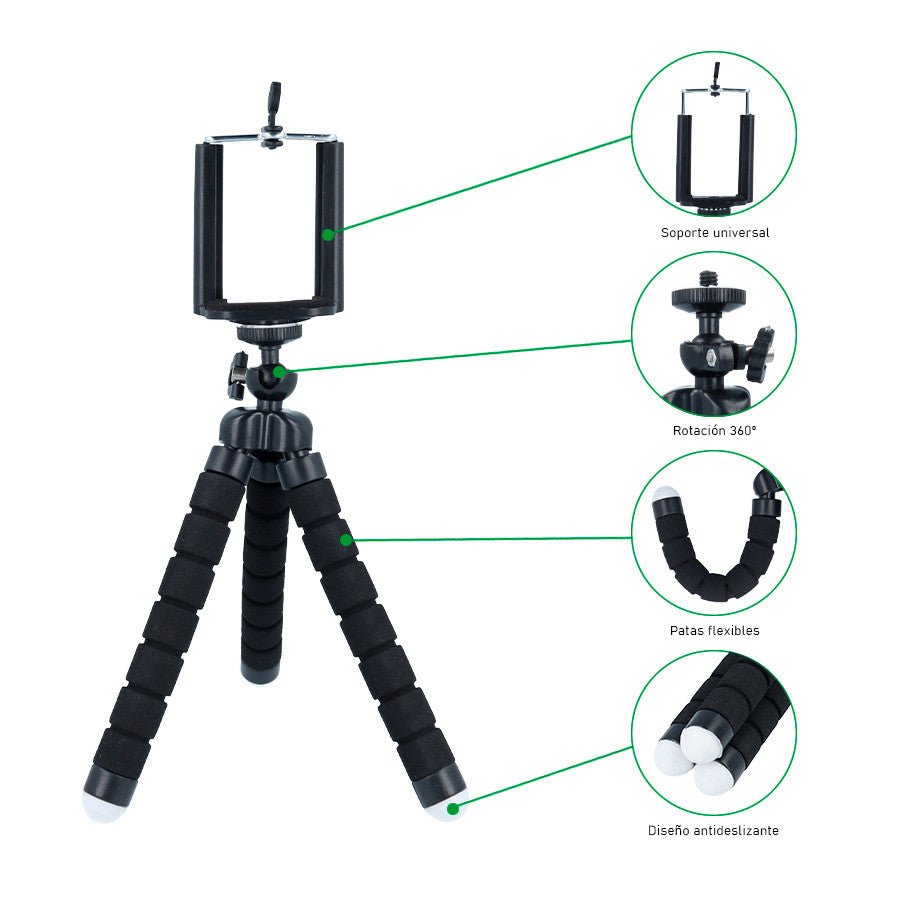Trípode para Celular - Trípode Flexible
