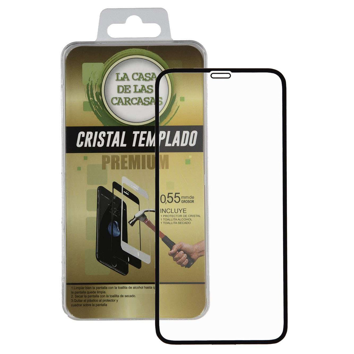 Vidrio Templado Completo para iPhone 11