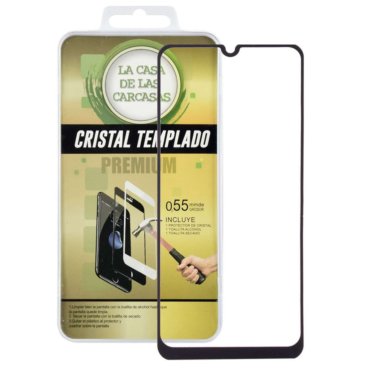 Vidrio Templado Completo para Samsung Galaxy A50