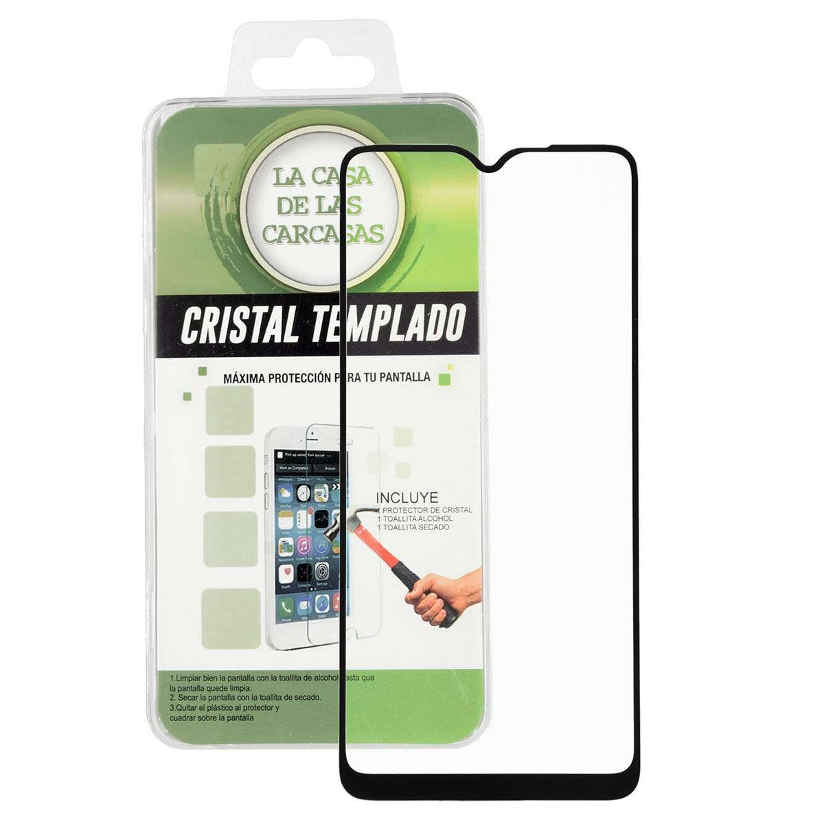 Vidrio Templado Completo para Samsung Galaxy A20s