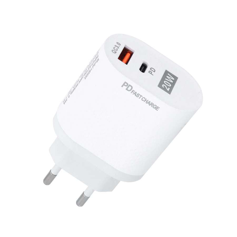 Cargador - Enchufe Tipo USB + C - 20W