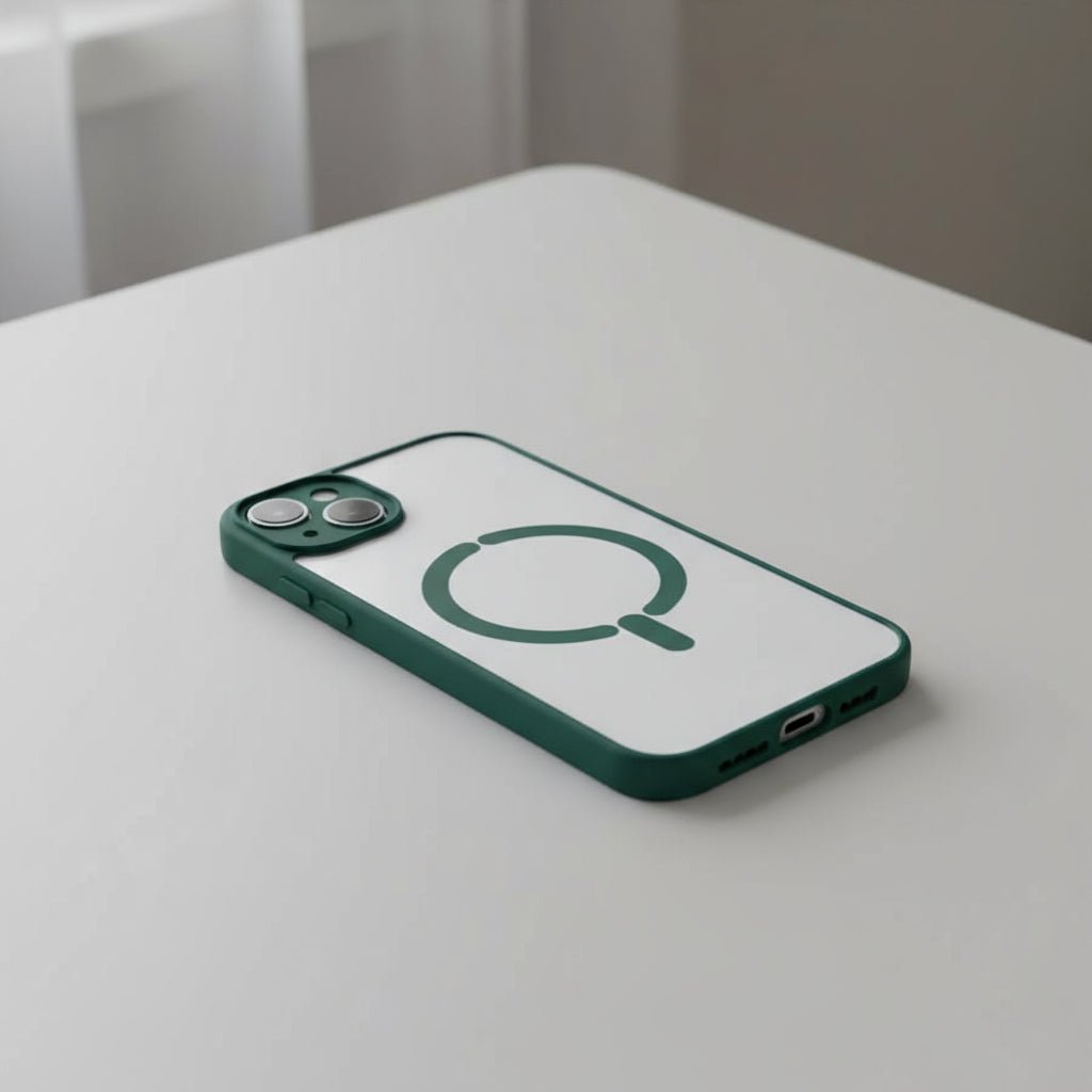 Funda Bumper Compatible con Magsafe con Cubre cámara para iPhone 14