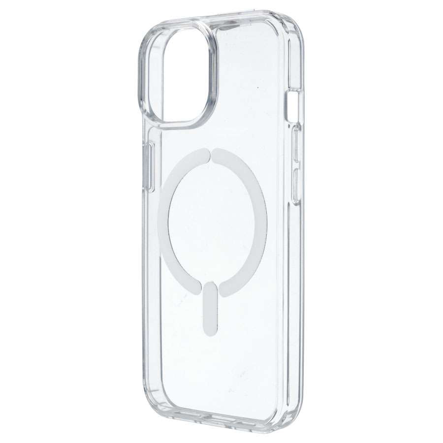 Funda Transparente Logo Compatible con Magsafe para iPhone 15 Plus