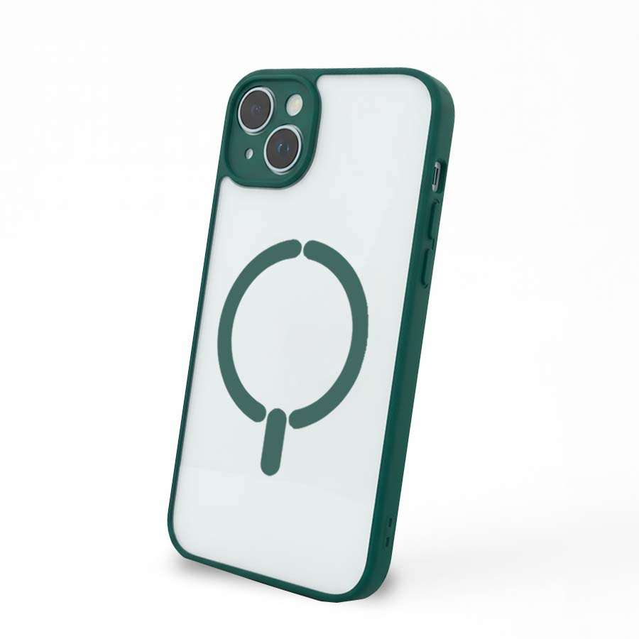 Funda Bumper Compatible con Magsafe con Cubre cámara para iPhone 15
