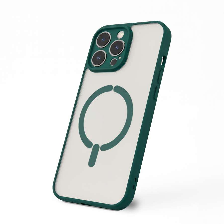 Funda Bumper Compatible con Magsafe con Cubre cámara para iPhone 15 Pro Max