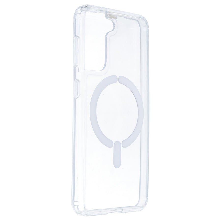 Funda Transparente Logo Compatible con Magsafe para Samsung Galaxy S21 FE