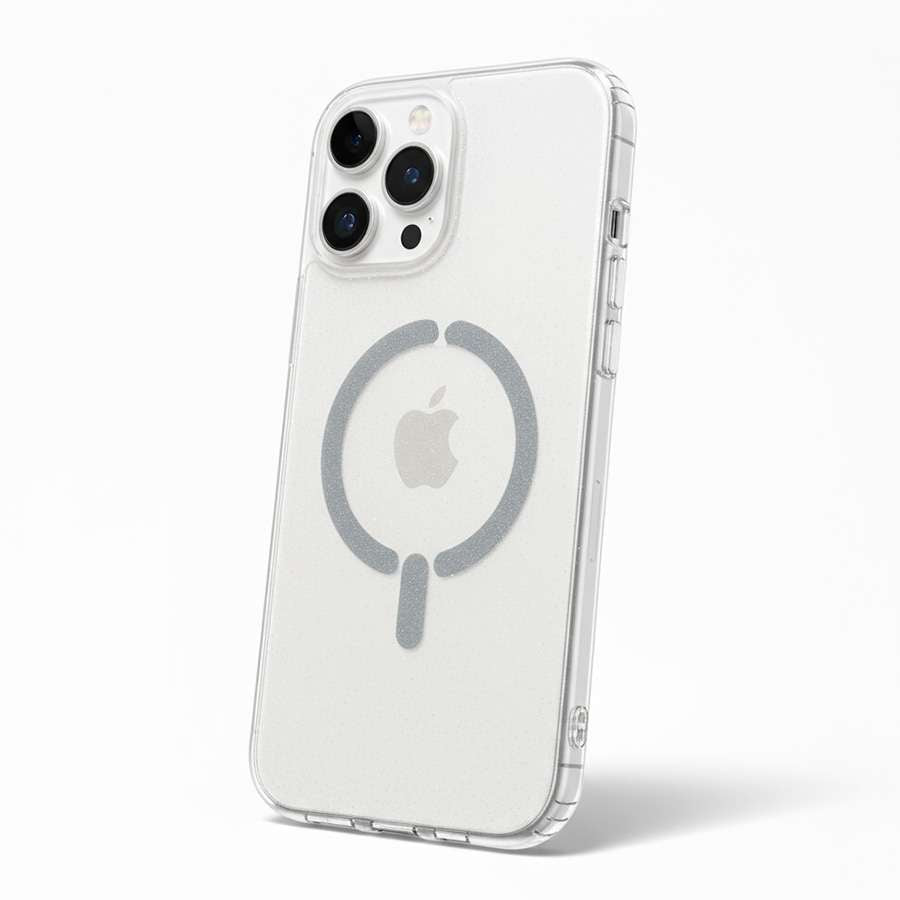 Funda Purpurina Compatible con MagSafe para iPhone 15 Pro Max
