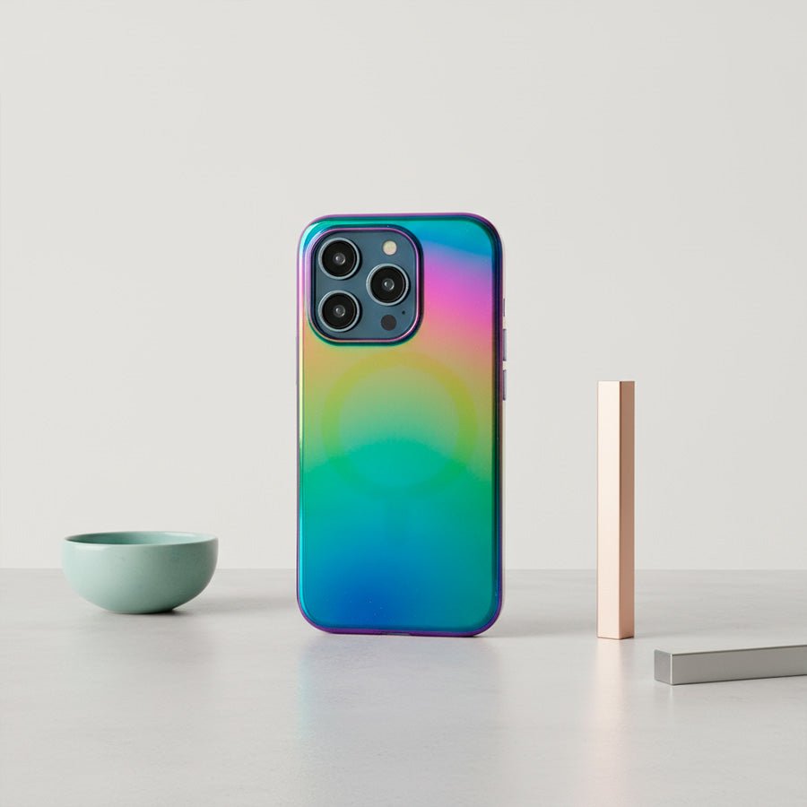 Funda Purpurina Compatible con MagSafe para iPhone 15 Pro