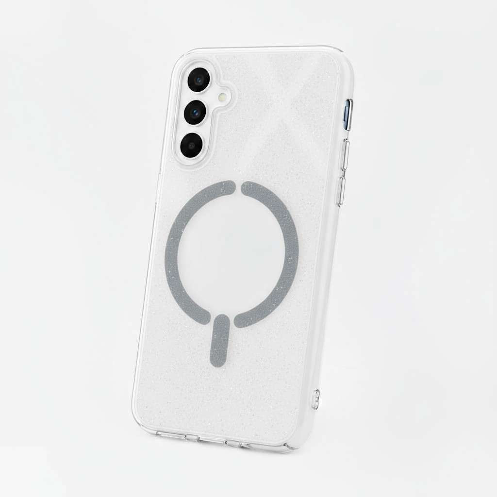 Funda Purpurina Compatible con MagSafe para Samsung Galaxy S24