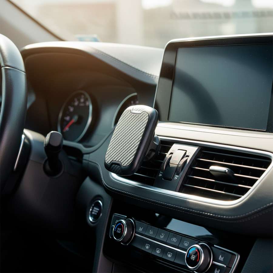 Soporte Cabezal de Auto para Celular - Imán Premium
