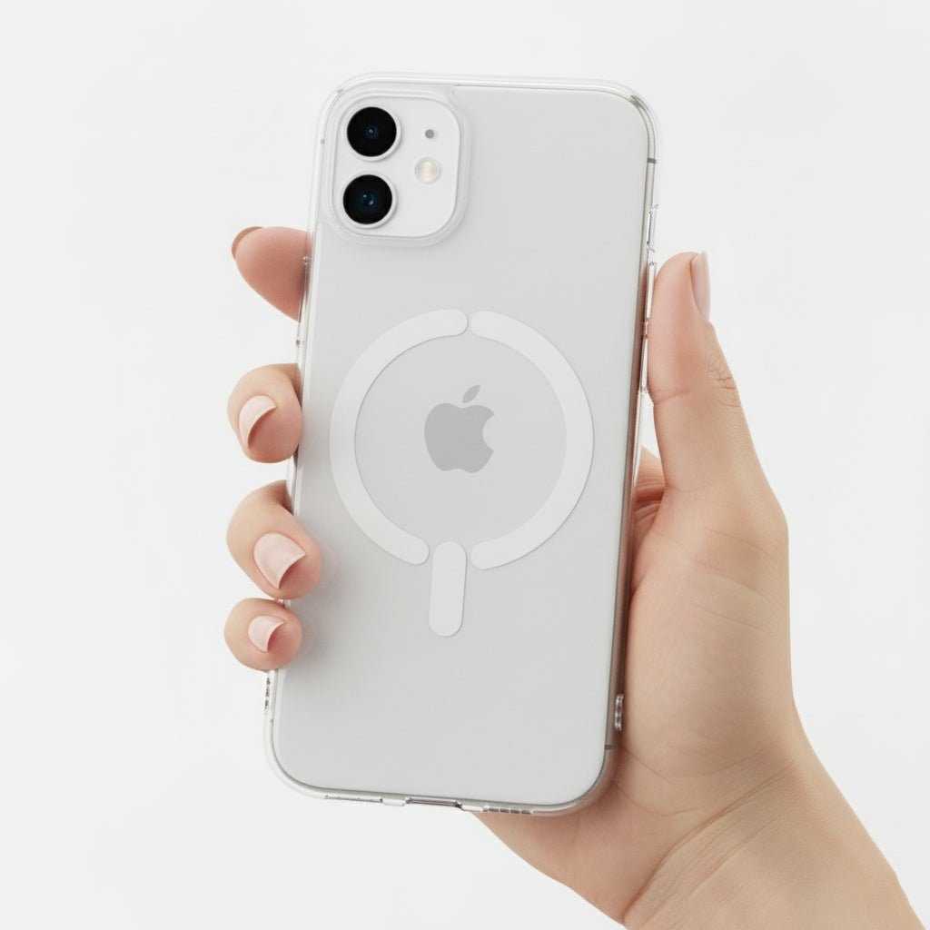 Funda Transparente Antiyellow Compatible con MagSafe para iPhone 12