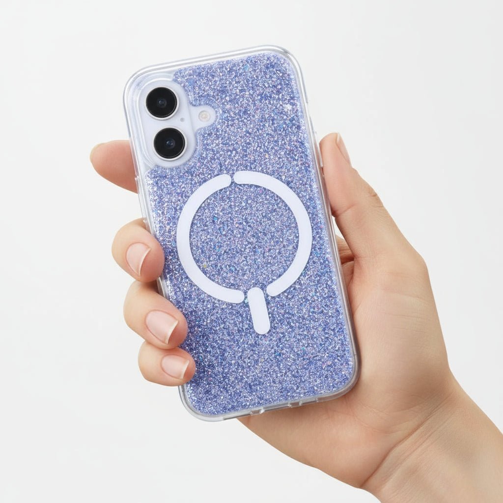 Funda Ring Glitter Compatible con Magsafe para iPhone 16