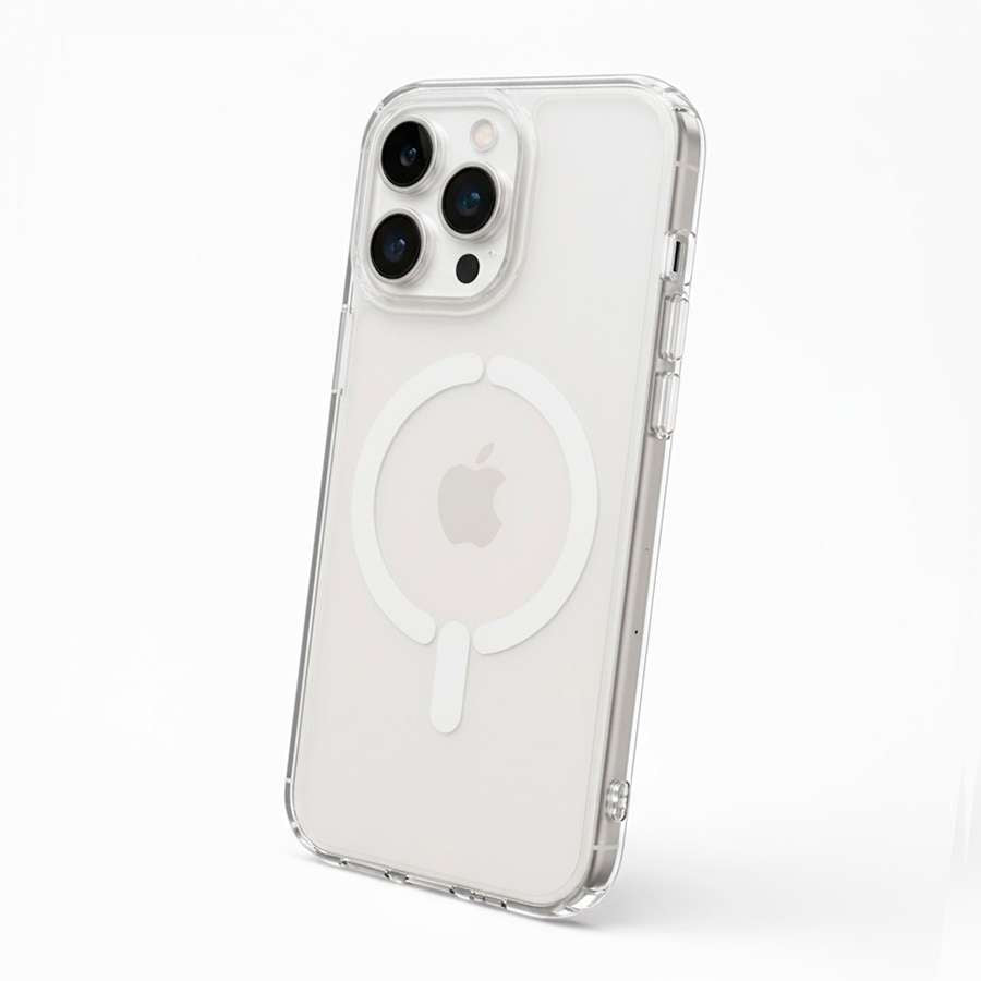 Funda Transparente Logo Compatible con Magsafe para iPhone 16 Pro
