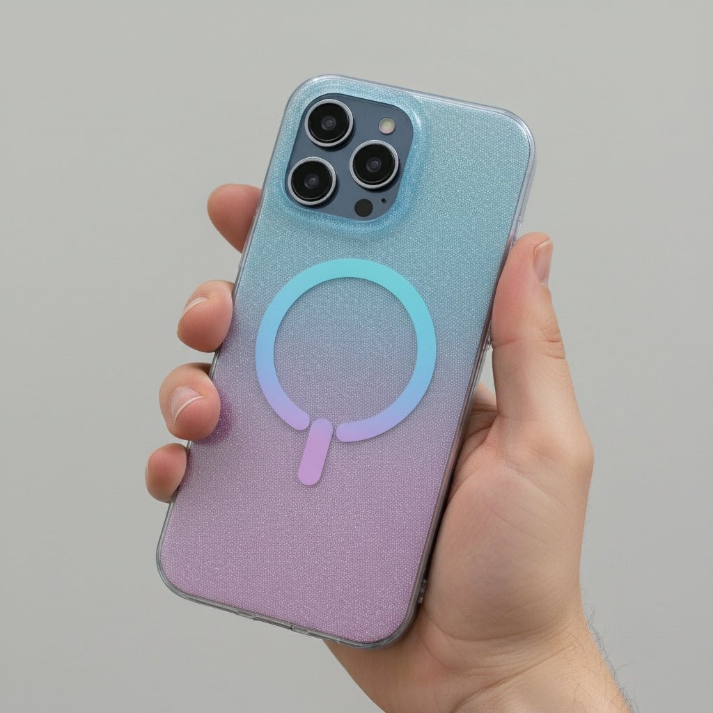 Funda Ring Glitter Compatible con Magsafe para iPhone 16 Pro
