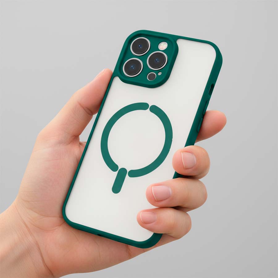 Funda Bumper Compatible con Magsafe con Cubre cámara para iPhone 16 Pro