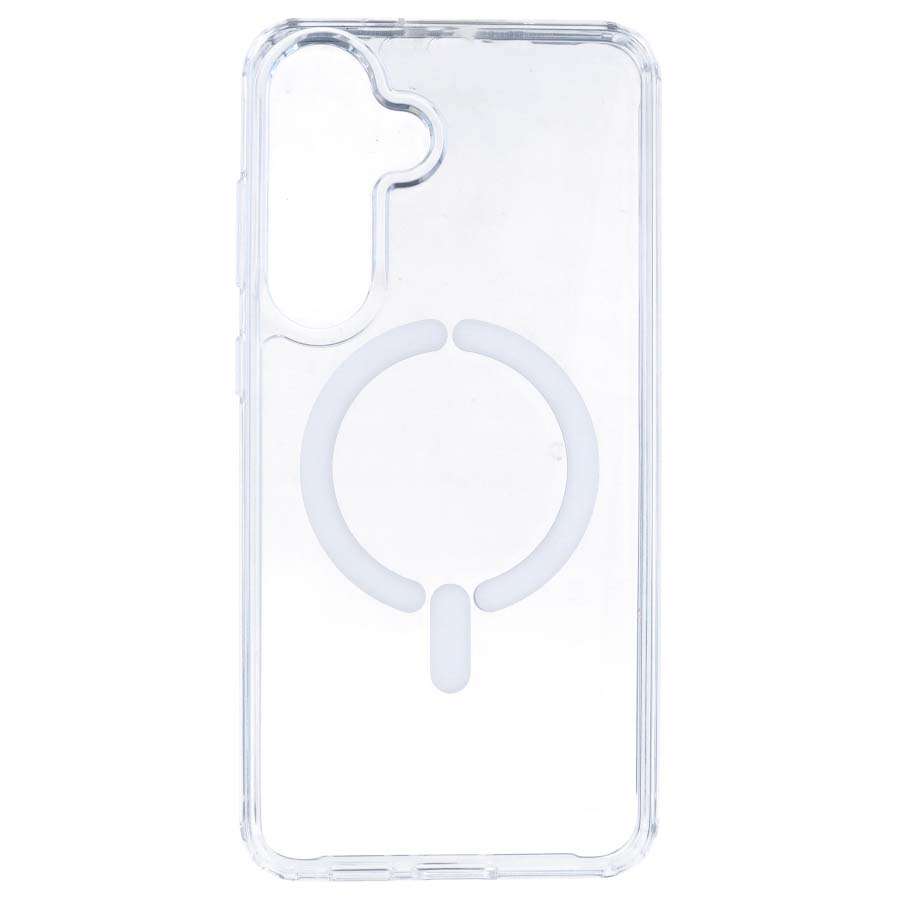 Funda Transparente Logo Compatible con Magsafe para Samsung Galaxy S25