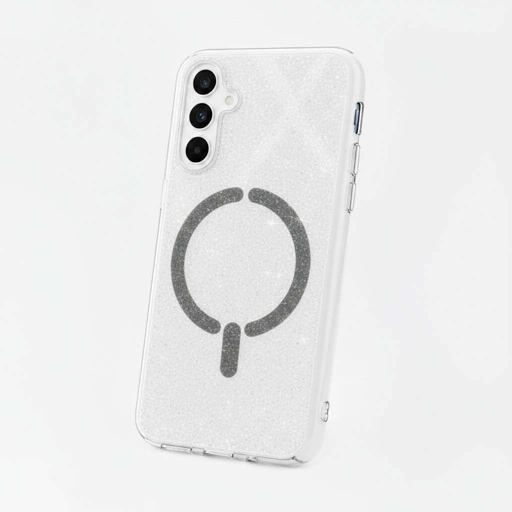 Funda Purpurina Compatible con MagSafe para Samsung Galaxy S25