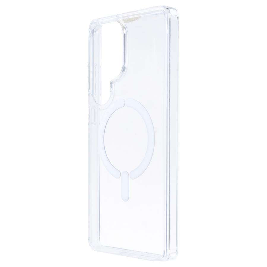 Funda Transparente Logo Compatible con Magsafe para Samsung Galaxy S25 Ultra