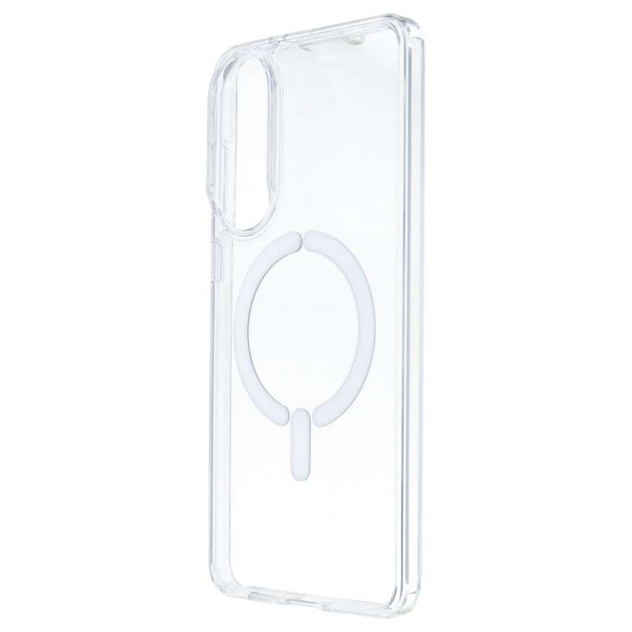 Funda Transparente Logo Compatible con Magsafe para Samsung Galaxy S25 Edge