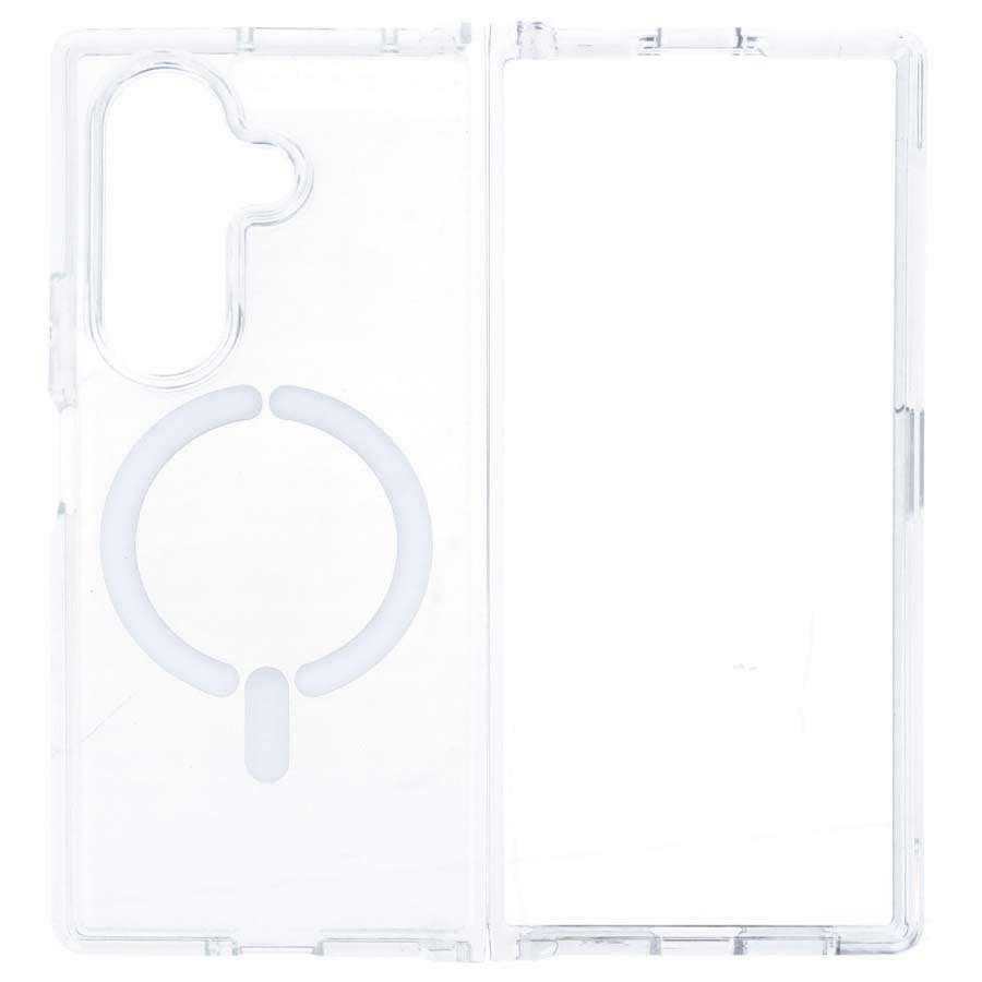 Funda Transparente Logo Compatible con Magsafe para Samsung Galaxy Z Fold 7