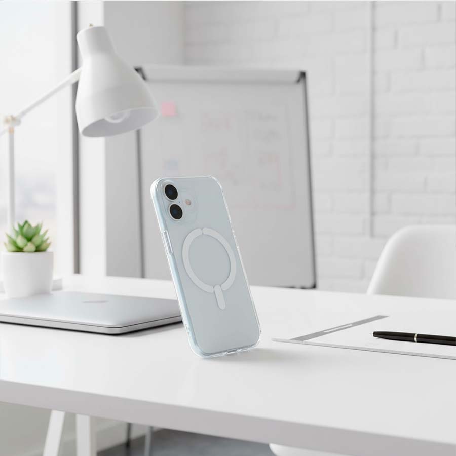 Funda Transparente Antiyellow Compatible con MagSafe para iPhone 17
