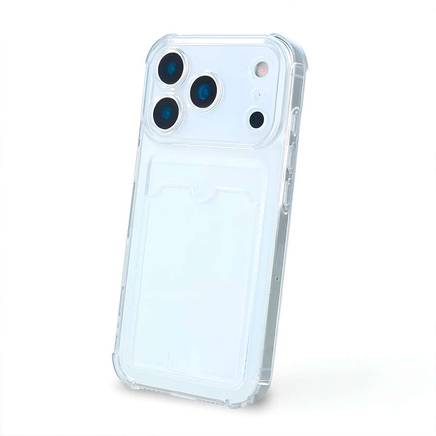 Funda Silicona Cubre con Tarjetero para iPhone 17 Pro Max