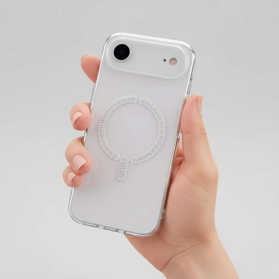 Funda Antiyellow Compatible con MagSafe con Brillantes para iPhone Air