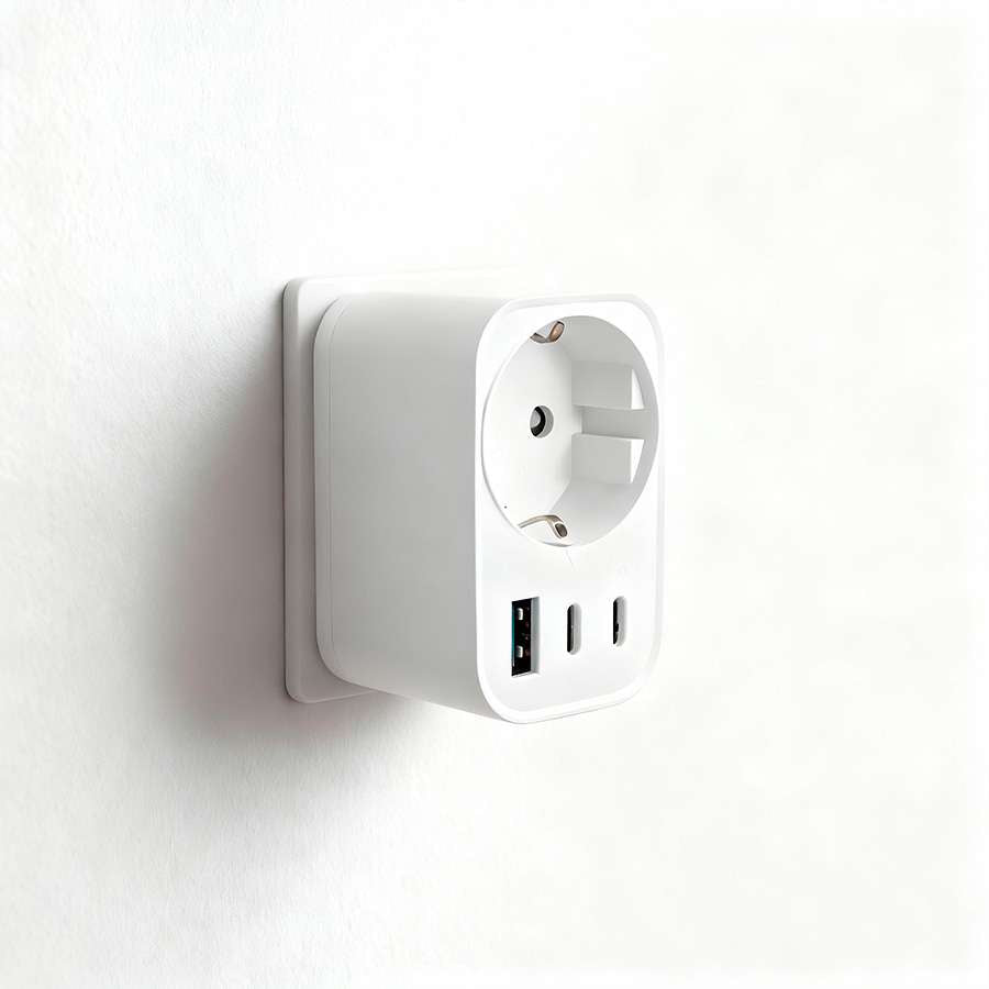 Cargador - Enchufe con Triple Puerto - 30W