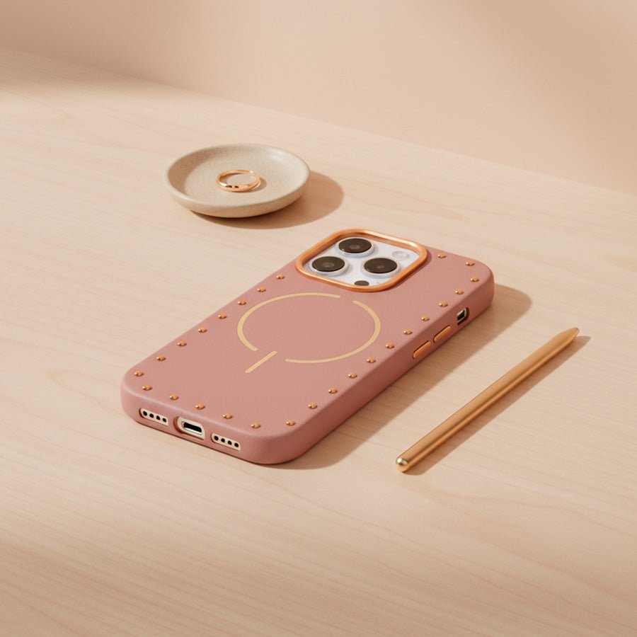 Funda Tachas Compatible con MagSafe para iPhone 14 Pro