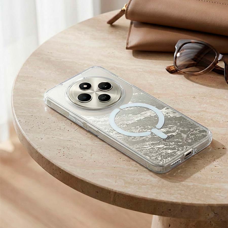 Funda Transparente Logo Compatible con Magsafe para Xiaomi Redmi 14C