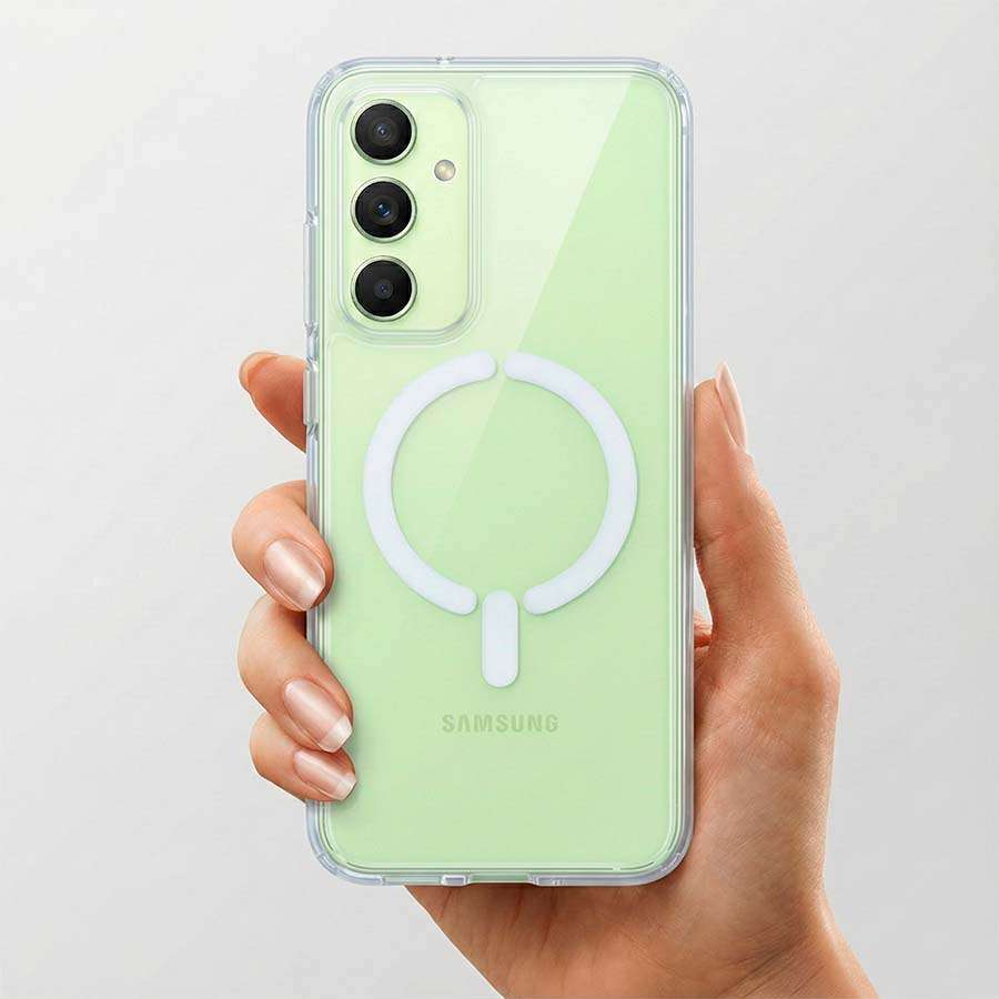 Funda Transparente Logo Compatible con Magsafe para Samsung Galaxy A54 5G