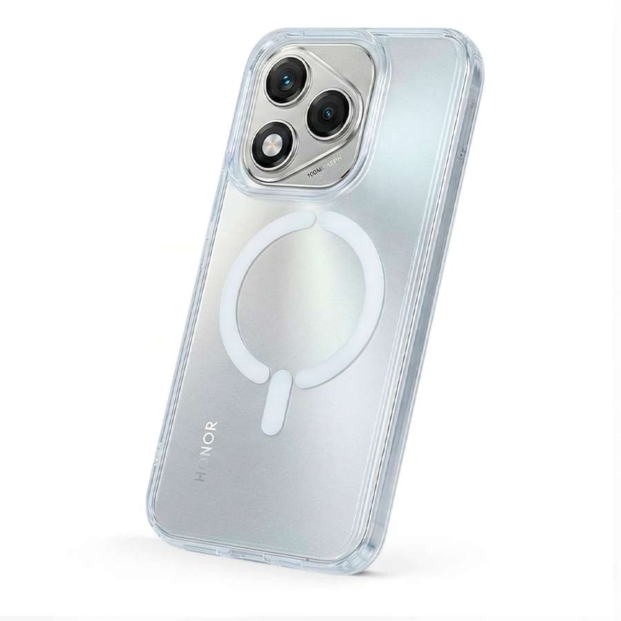 Funda Transparente Logo Compatible con Magsafe para Huawei Honor 400 Lite