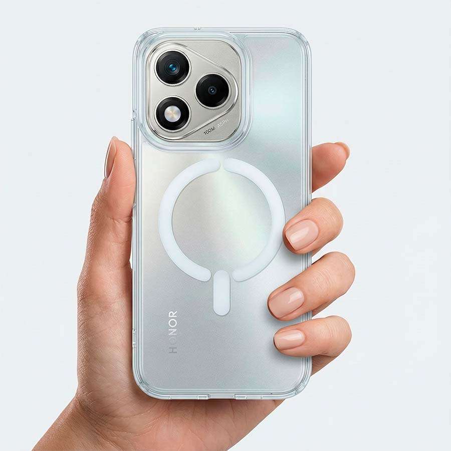 Funda Transparente Logo Compatible con Magsafe para Huawei Honor 400 Lite