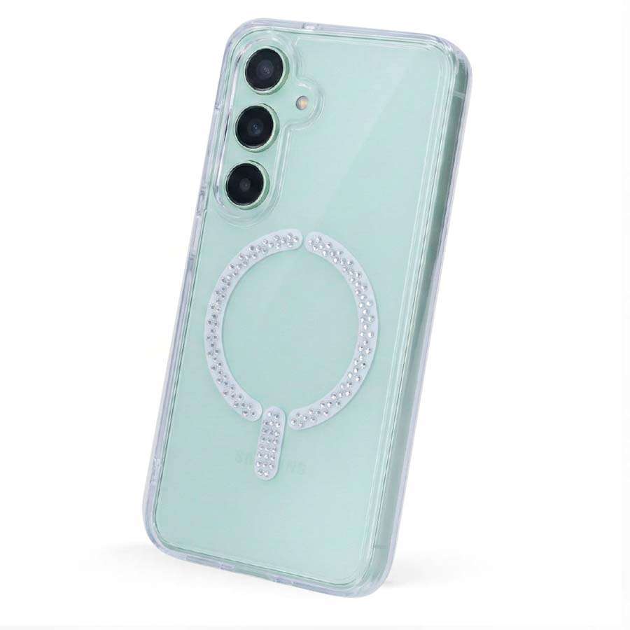 Funda Antiyellow Compatible con MagSafe con Brillantes para Samsung Galaxy S26