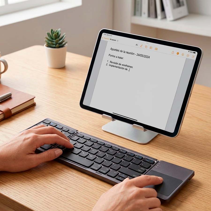 Funda de Tablet con Teclado incluído para TECLADO BLUETHOOT