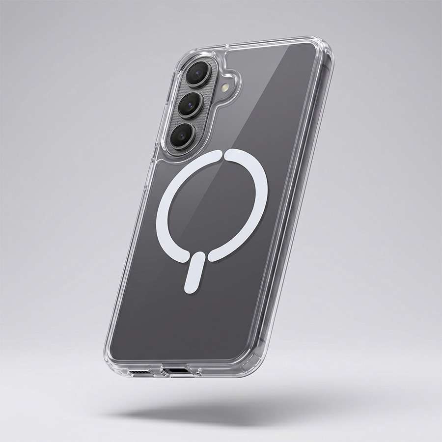 Funda Transparente Logo Compatible con Magsafe para Samsung Galaxy A57
