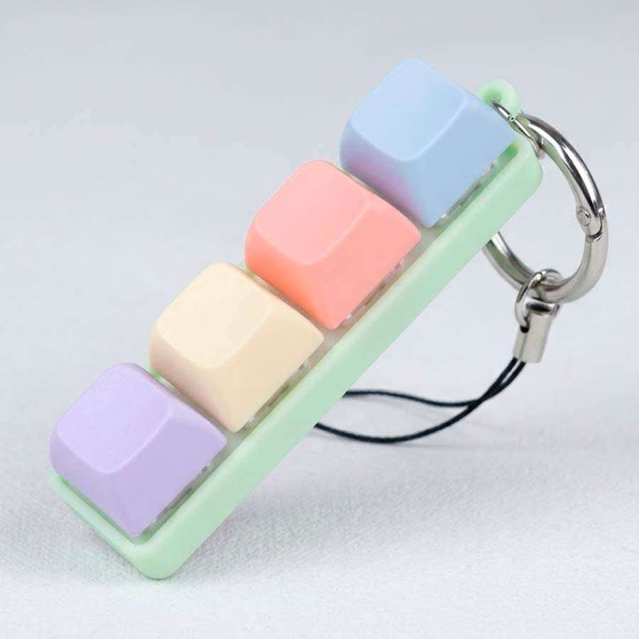 Charm Colgante Tecla — Llavero Retro para Celular