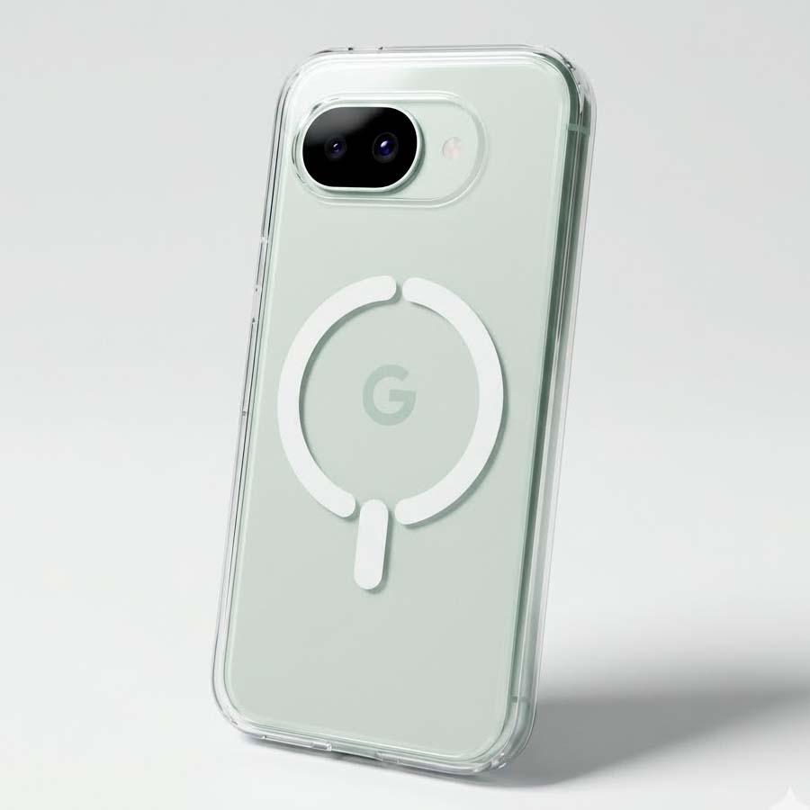 Funda Transparente Logo Compatible con Magsafe para Google Pixel 10A