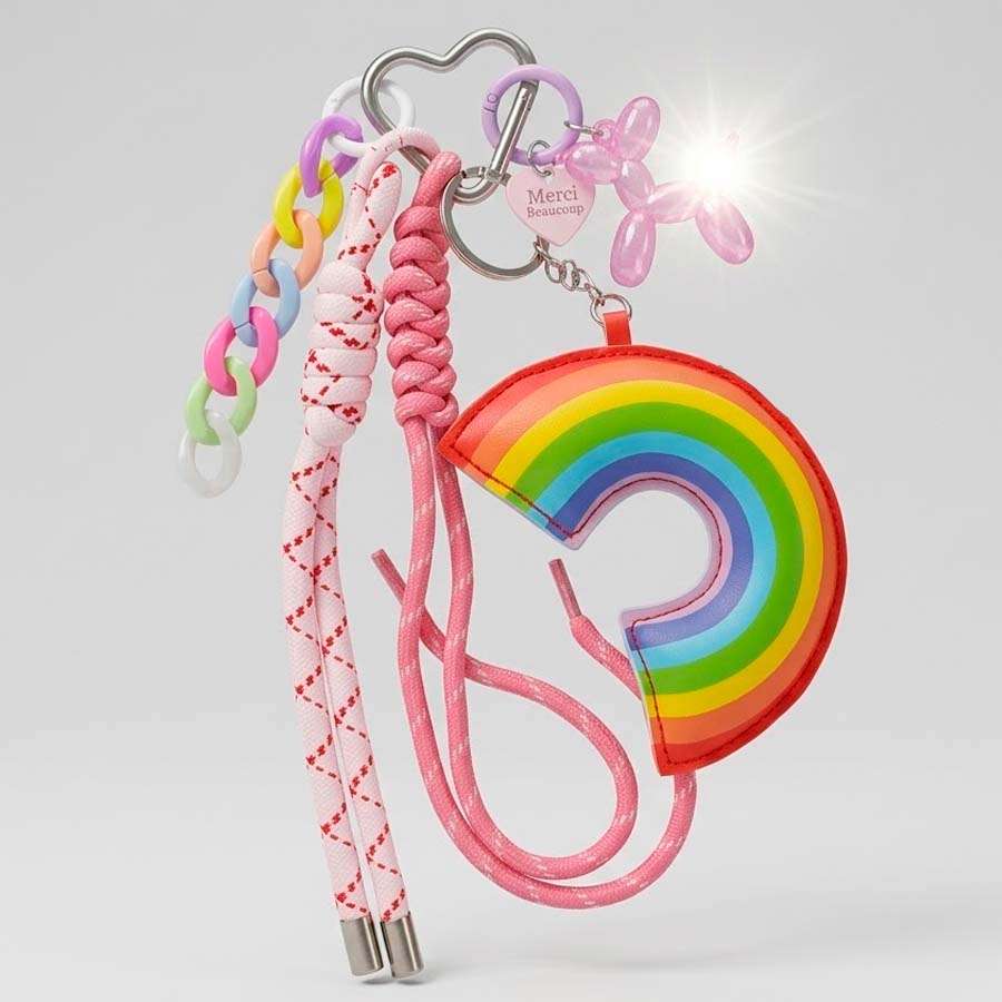 Charm Colgante Arcoíris — Llavero Colorido para Celular