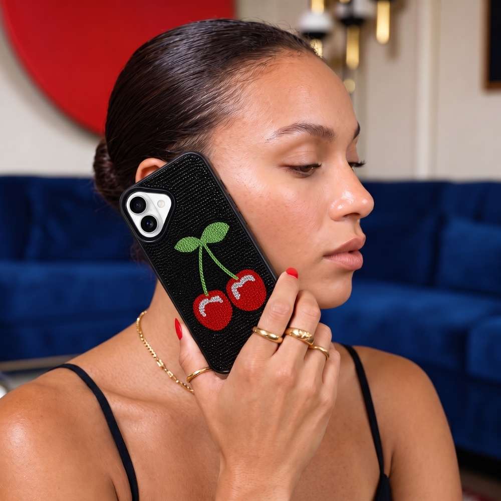 Funda Brillo Cereza para iPhone 16