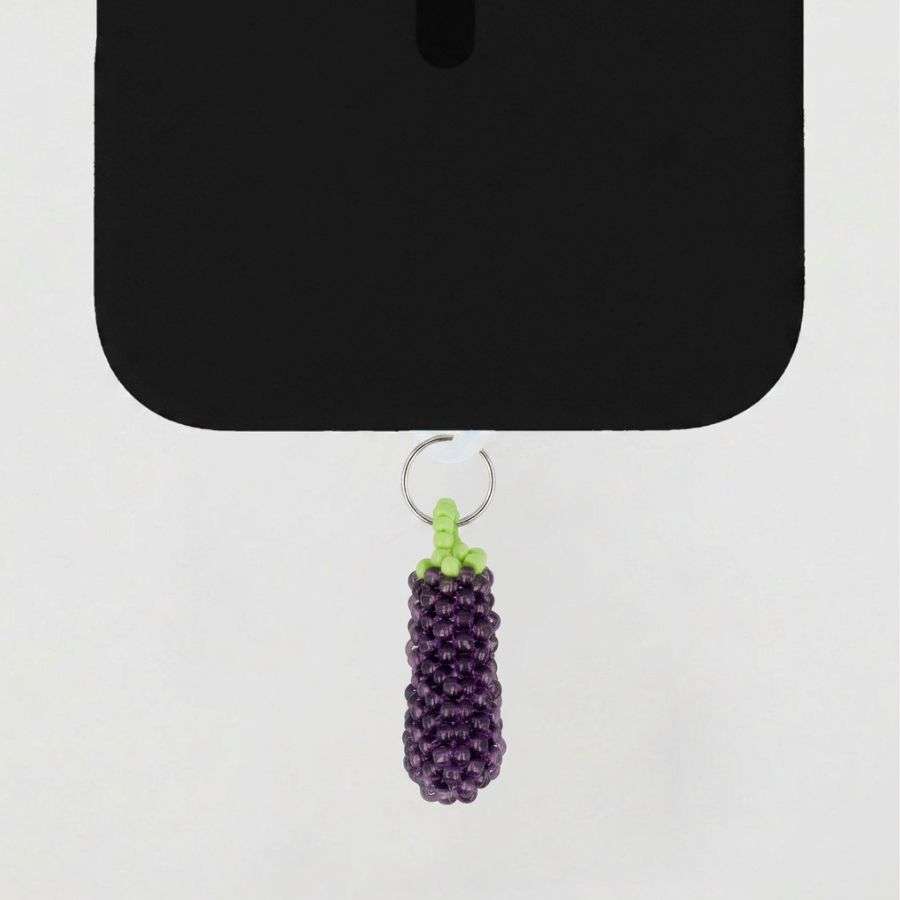 Mini Charm Tapa Polvo - Berenjena