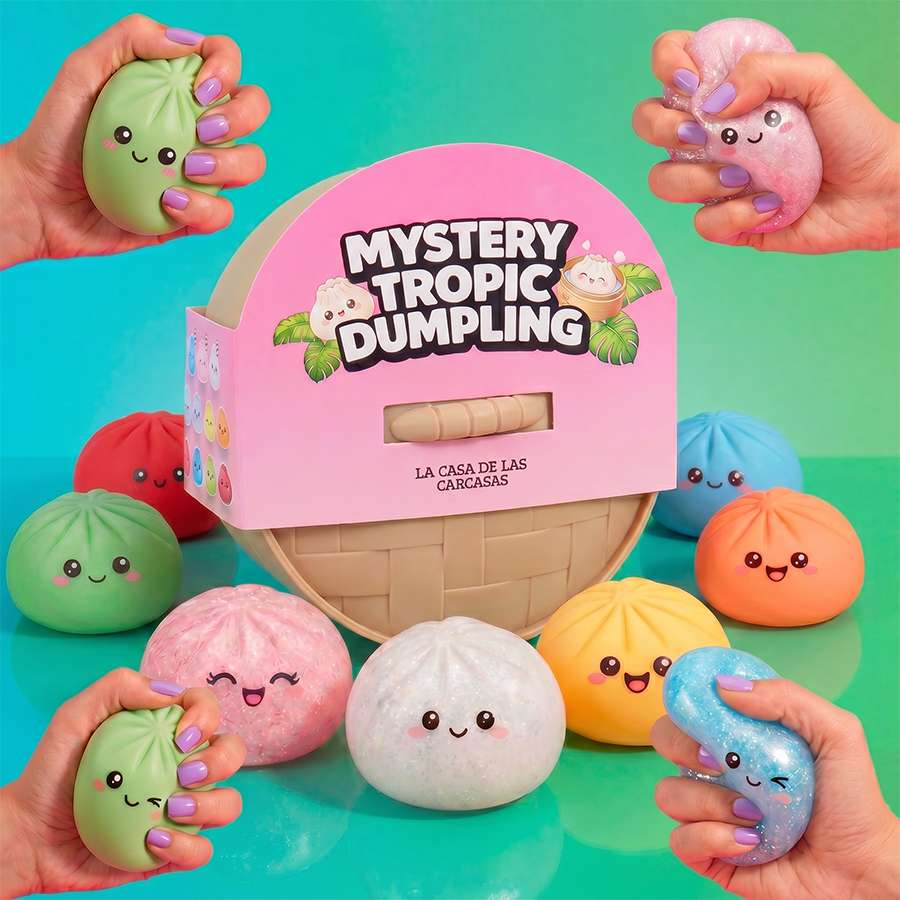 Dumpling squishy mystery tropic textura blandita antiestrés
