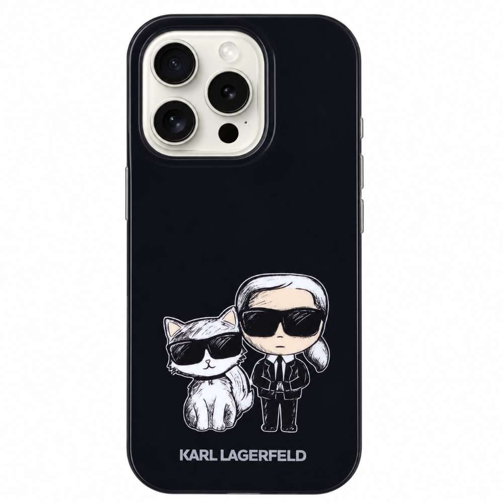 Funda Karl Lagerfeld Silicona Compatible con Magsafe para iPhone 15 Pro