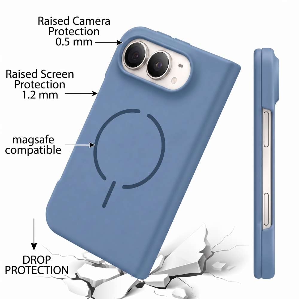 Funda Ultra Suave compatible con MagSafe para iPhone Duo en color Azul marino, vista 5 de 5