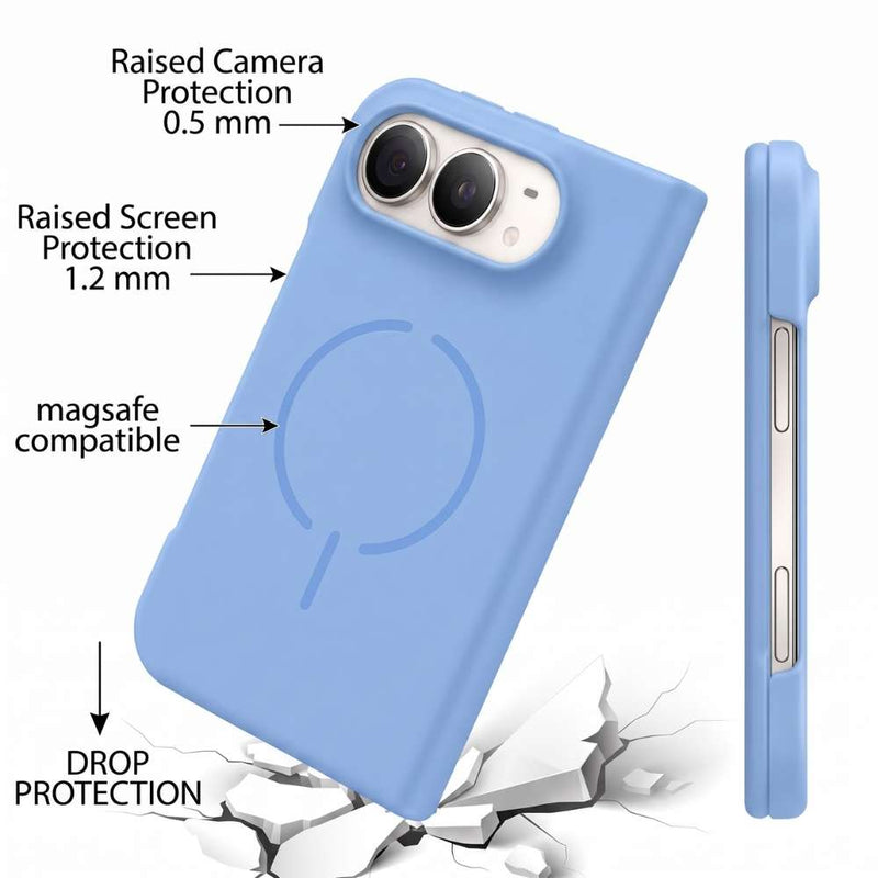 Funda Ultra Suave compatible con MagSafe para iPhone Duo en color Sky blue, vista 5 de 5