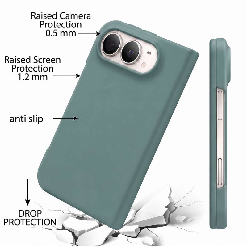 Funda Ultra Suave de microfibra para iPhone Duo en color Verde camuflaje, vista 5 de 5