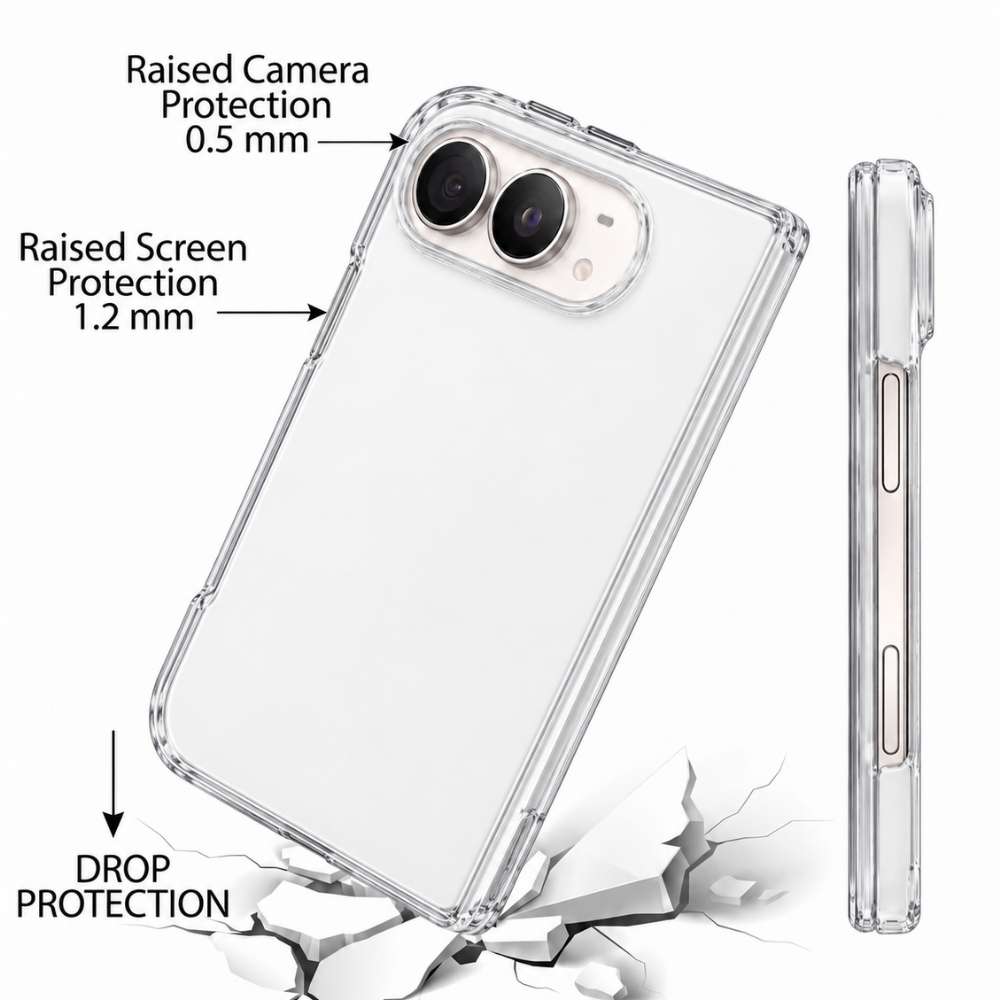 Funda de silicona transparente fina y ligera para iPhone Duo, vista 5 de 5