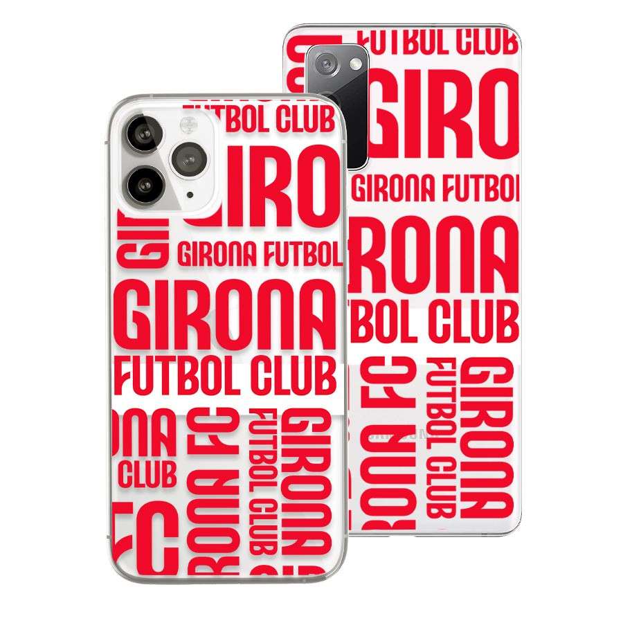 Funda Oficial Girona FC - Tipografía Transparente